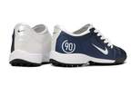 T90 Series MD Turf Soccer Shoes with Grass Spikes - Blue/White/Black