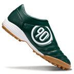T90 Series MD Turf Soccer Shoes with Grass Spikes - Dark Green/White/Brown