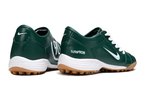 T90 Series MD Turf Soccer Shoes with Grass Spikes - Dark Green/White/Brown