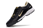 T90 Series MD Turf Soccer Shoes with Grass Spikes - Gold/Black/White