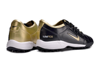 T90 Series MD Turf Soccer Shoes with Grass Spikes - Gold/Black/White
