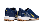 T90 Series MD Turf Soccer Shoes with Grass Spikes - Midnight Navy/Gold/White/Brown