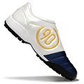 T90 Series MD Turf Soccer Shoes with Grass Spikes - Navy/White/Yellow/Black