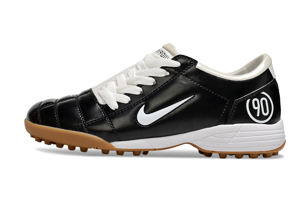 T90 Series MD Turf Soccer Shoes with Grass Spikes - Off White/White/Black/Brown
