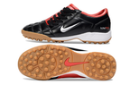 T90 Series MD Turf Soccer Shoes with Grass Spikes - Orange/Black/White/Silver