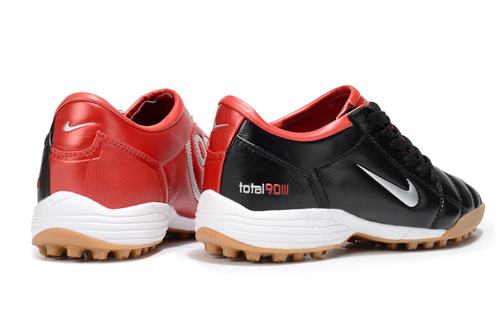 T90 Series MD Turf Soccer Shoes with Grass Spikes - Orange/Black/White/Silver