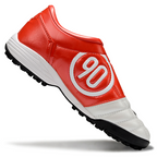 T90 Series MD Turf Soccer Shoes with Grass Spikes - Orange/White/Black