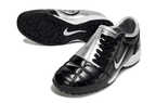 T90 Series MD Turf Soccer Shoes with Grass Spikes - Silver/Black/White