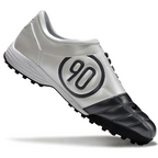 T90 Series MD Turf Soccer Shoes with Grass Spikes - Smoke Grey/Black/White