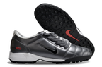 T90 Series MD Turf Soccer Shoes with Grass Spikes - Smoke Grey/Black/White
