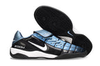 T90 Series Reverse Tongue Microfiber Indoor Flat Turf TF Soccer Shoes - Black/Blue/White