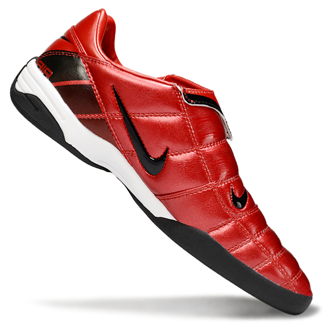 T90 Series Reverse Tongue Microfiber Indoor Flat Turf TF Soccer Shoes - Orange/Black/White