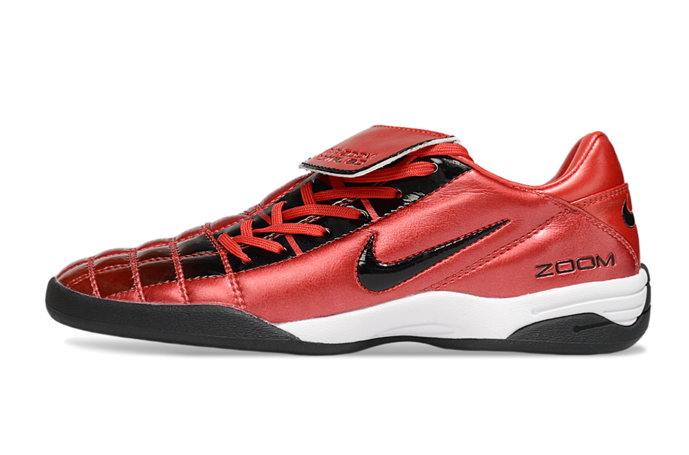 T90 Series Reverse Tongue Microfiber Indoor Flat Turf TF Soccer Shoes - Orange/Black/White