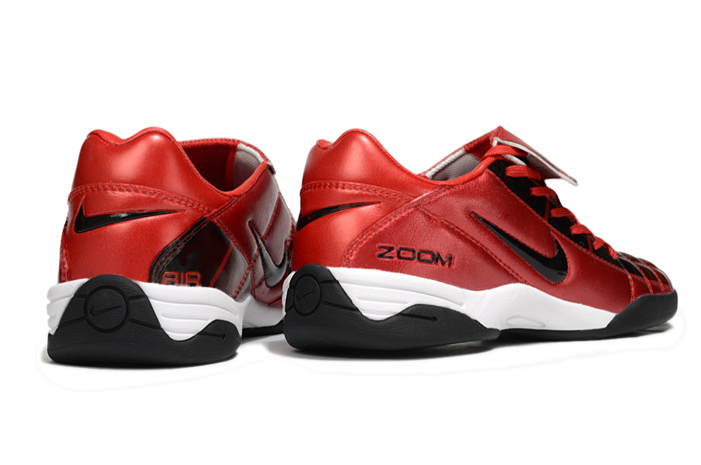 T90 Series Reverse Tongue Microfiber Indoor Flat Turf TF Soccer Shoes - Orange/Black/White