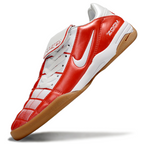 T90 Series Reverse Tongue Microfiber Indoor Flat Turf TF Soccer Shoes - White/Orange/Brown