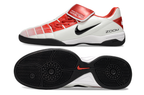 T90 Series Reverse Tongue Microfiber Indoor Flat Turf TF Soccer Shoes - White/Red/Black