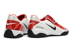 T90 Series Reverse Tongue Microfiber Indoor Flat Turf TF Soccer Shoes - White/Red/Black