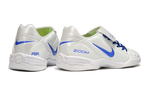 T90 Series Reverse Tongue Microfiber Indoor Flat Turf TF Soccer Shoes - White/Royal Blue