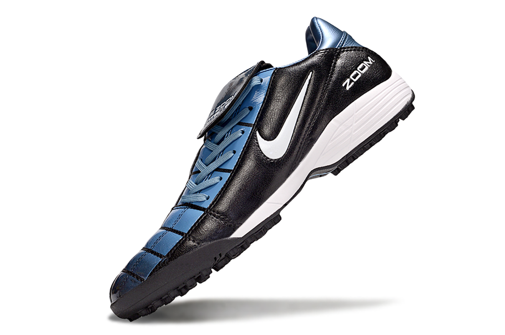 T90 Series Spiked Turf TF Soccer Shoes - Black/Blue/White
