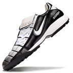 T90 Series Spiked Turf TF Soccer Shoes - Black/Gray/White