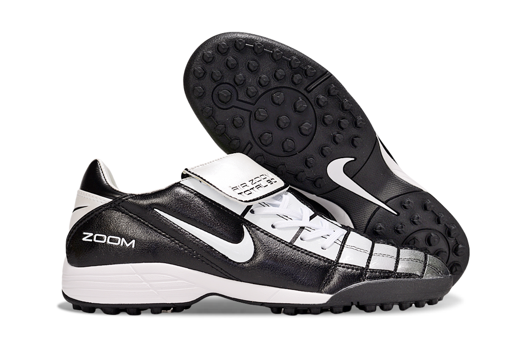 T90 Series Spiked Turf TF Soccer Shoes - Black/Gray/White