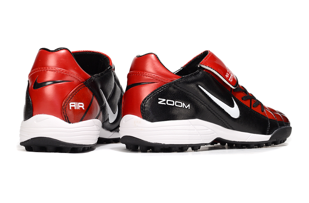 T90 Series Spiked Turf TF Soccer Shoes - Black/Red/White