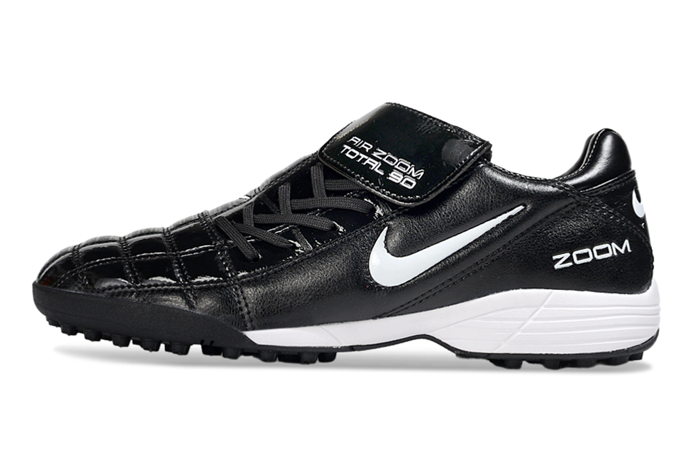 T90 Series Spiked Turf TF Soccer Shoes - Black/White