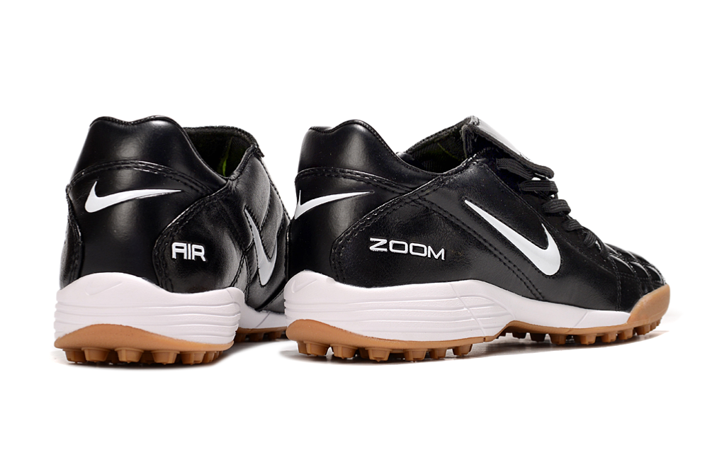 T90 Series Spiked Turf TF Soccer Shoes - Black/White/Brown