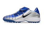 T90 Series Spiked Turf TF Soccer Shoes - Blue/Metallic Silver/Black