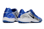 T90 Series Spiked Turf TF Soccer Shoes - Blue/Metallic Silver/Black