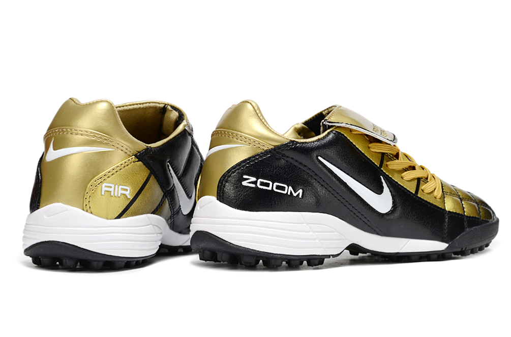 T90 Series Spiked Turf TF Soccer Shoes - Gold/Black/White