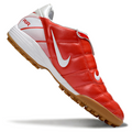 T90 Series Spiked Turf TF Soccer Shoes - White/Orange/Brown