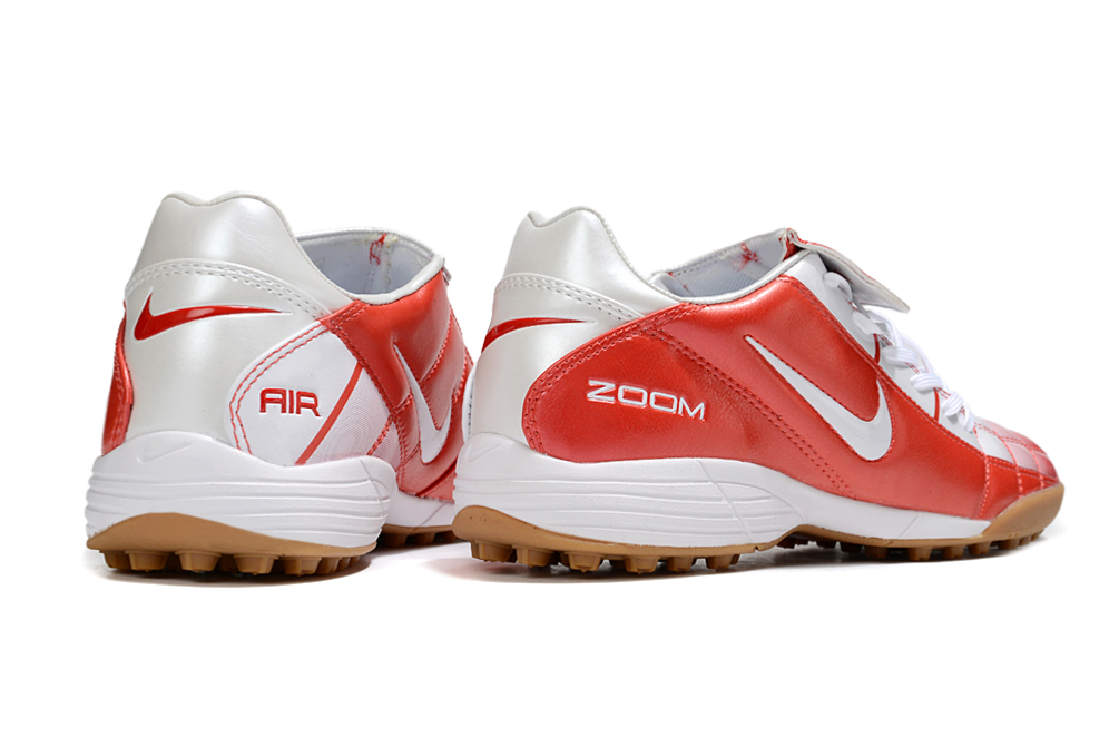 T90 Series Spiked Turf TF Soccer Shoes - White/Orange/Brown