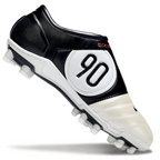 T90 Series Super A Back Slip Firm Ground Soccer Boots - Black/Off White