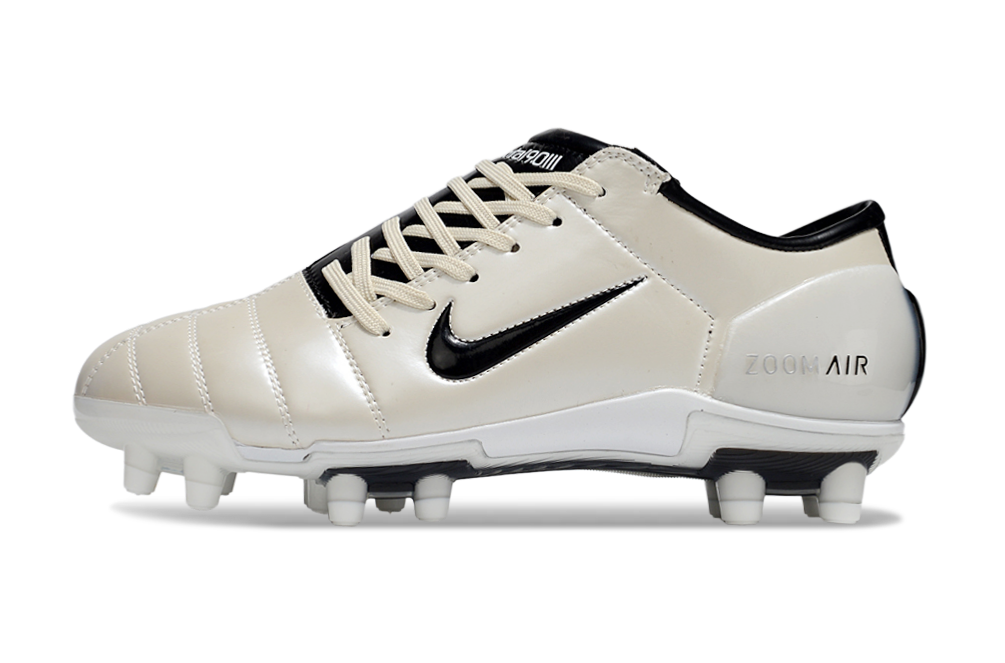 T90 Series Super A Back Slip Firm Ground Soccer Boots - Black/Off White