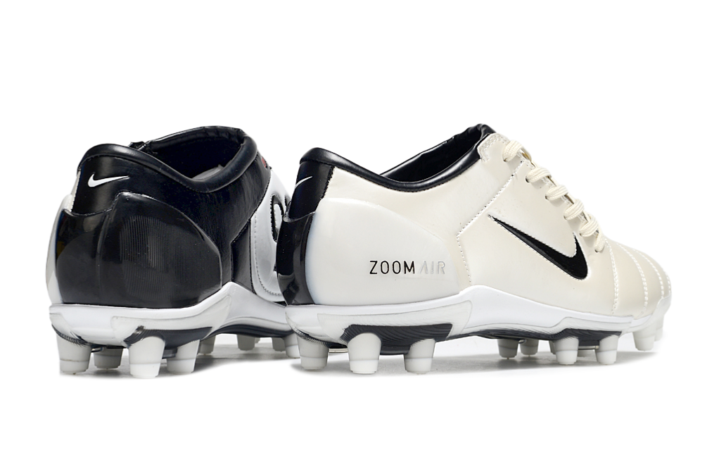 T90 Series Super A Back Slip Firm Ground Soccer Boots - Black/Off White