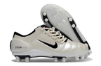 T90 Series Super A Back Slip Firm Ground Soccer Boots - Black/Off White