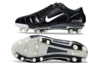 T90 Series Super A Back Slip Firm Ground Soccer Boots - Black/White