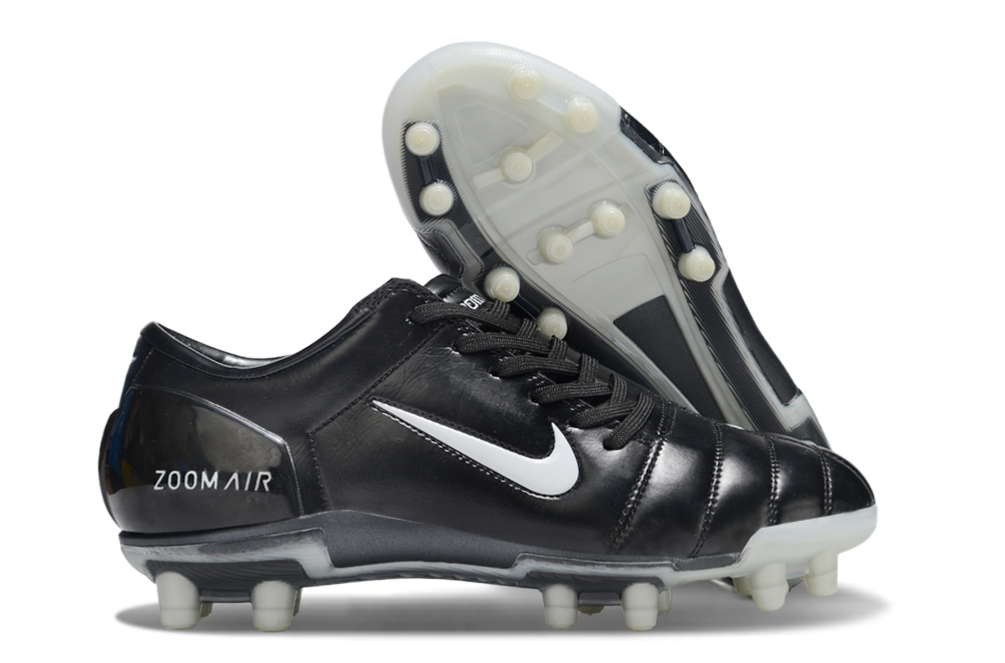 T90 Series Super A Back Slip Firm Ground Soccer Boots - Black/White