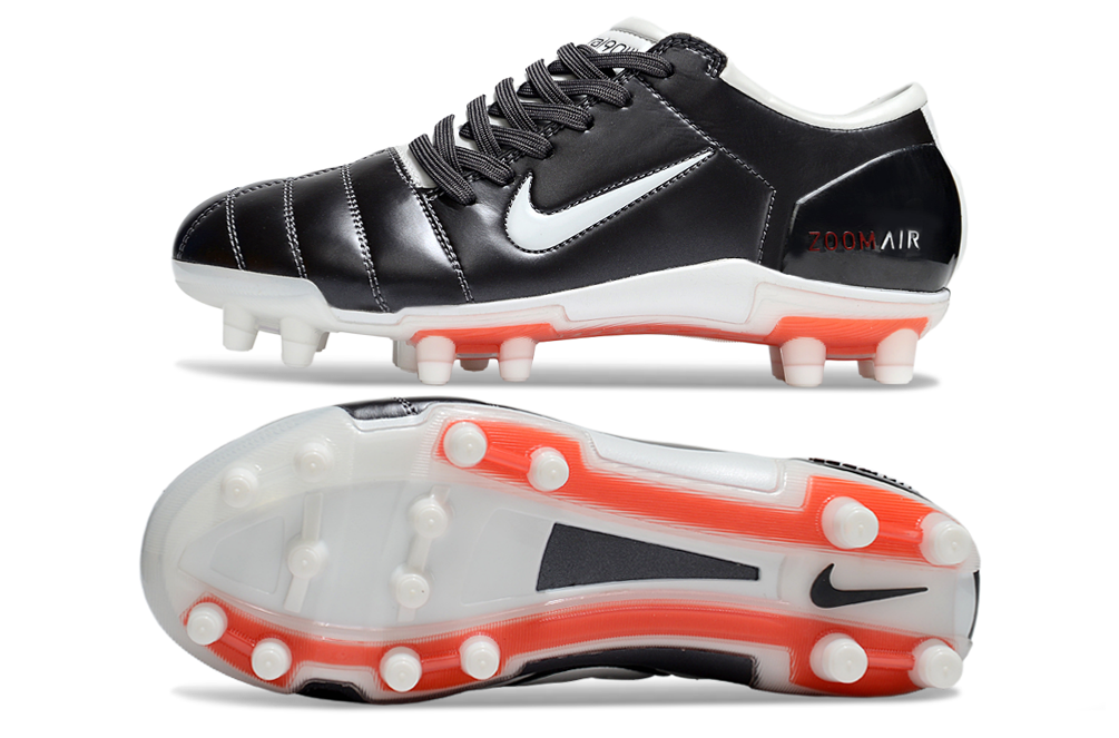 T90 Series Super A Back Slip Firm Ground Soccer Boots - Black/White/Gray