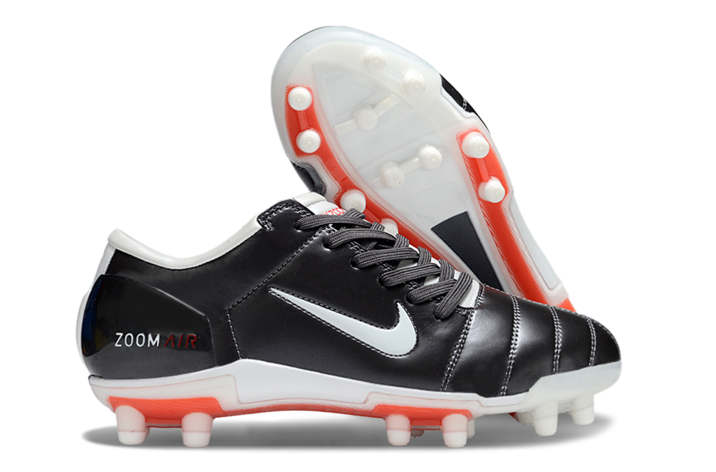 T90 Series Super A Back Slip Firm Ground Soccer Boots - Black/White/Gray