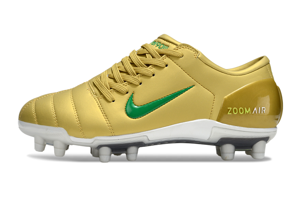 T90 Series Super A Back Slip Firm Ground Soccer Boots - Gold/Green