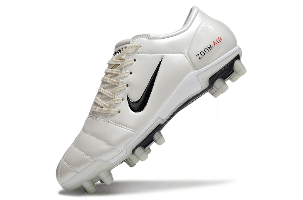 T90 Series Super A Back Slip Firm Ground Soccer Boots - Off White/Black
