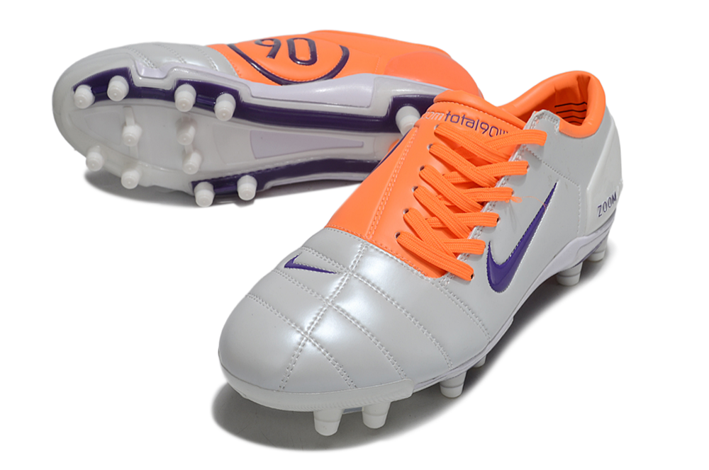 T90 Series Super A Back Slip Firm Ground Soccer Boots - Orange/Gray/Purple