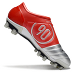 T90 Series Super A Back Slip Firm Ground Soccer Boots - Silver/Orange/Black