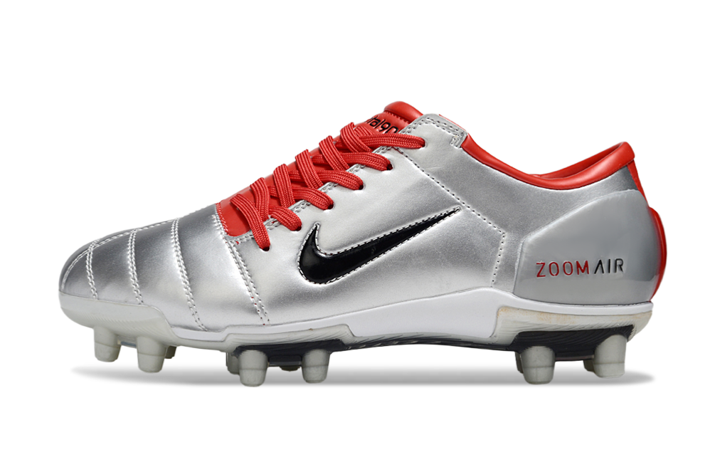 T90 Series Super A Back Slip Firm Ground Soccer Boots - Silver/Orange/Black