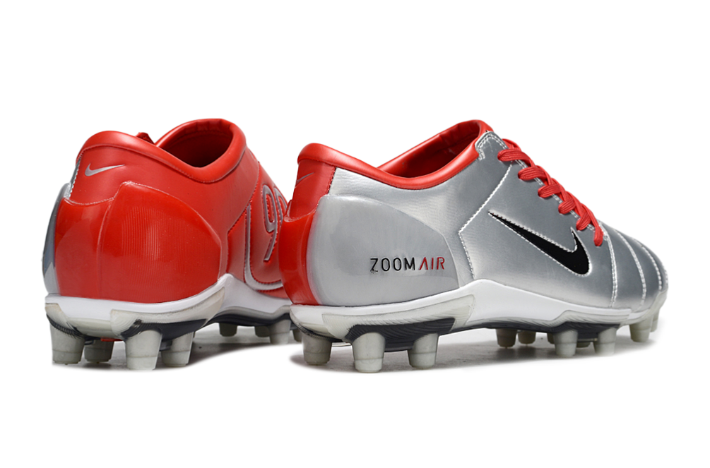 T90 Series Super A Back Slip Firm Ground Soccer Boots - Silver/Orange/Black
