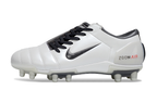 T90 Series Super A Back Slip Firm Ground Soccer Boots - White/Black