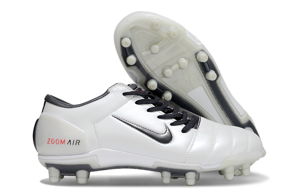 T90 Series Super A Back Slip Firm Ground Soccer Boots - White/Black