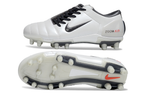 T90 Series Super A Back Slip Firm Ground Soccer Boots - White/Black